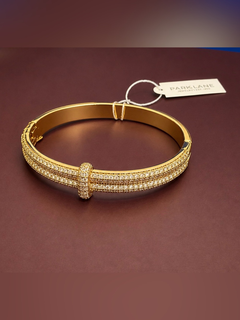 Park Lane Gold Prosecco Hinged Bangle
